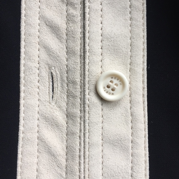 Worth Designer Suede Contrast Jacket - Picture 5 of 5